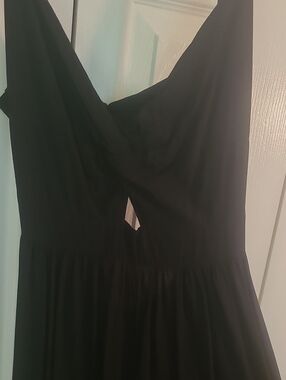 Black Maxi Dress with Spaghetti Straps